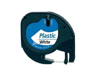 BK-White 12mmX4m Plastica for Dymo 2000,LT100H,QX50S0721660