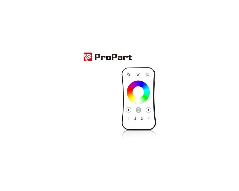 Telecomando RF RGB/RGBW - 4 Zone, Touch Wheel