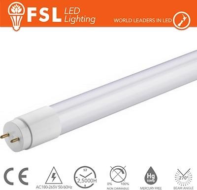 T8 LED Tubo Vetro - 22W 2000LM 6500K 120cm
