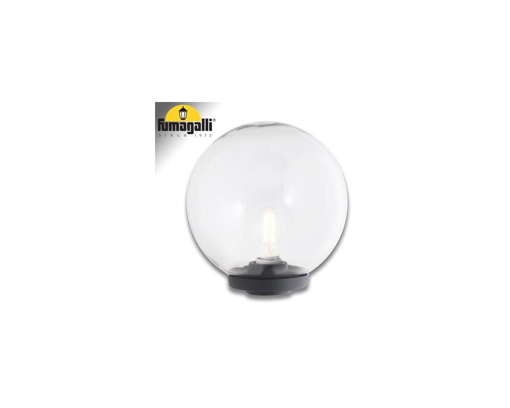 G250 BASE MODERNA NERO TRASP E27 
