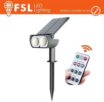Picchetto da esterno LED solare cct 3white 15W (1.5led) con telecomando