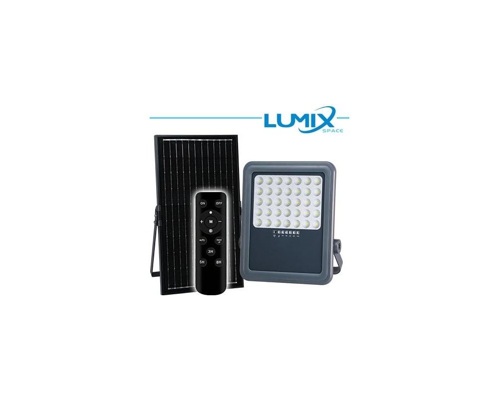 PROIETTORE SOLARE LED 200W + Crepuscolare