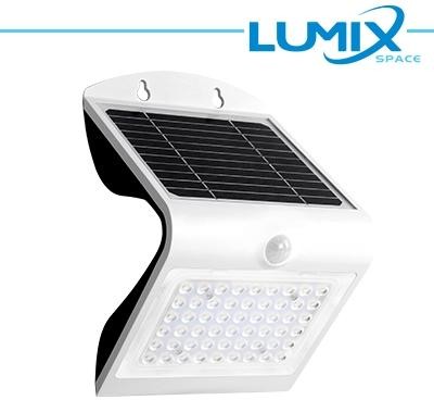Lampada da parete LED solare senza fili con Sensori 500lm
