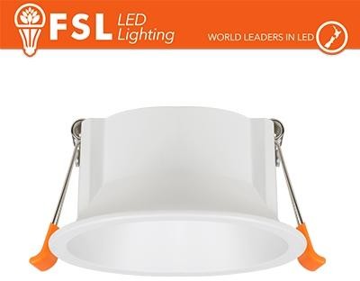 Ghiera fissa TONDA - Alluminio verniciato a polvere, foro 75mm BIANCA