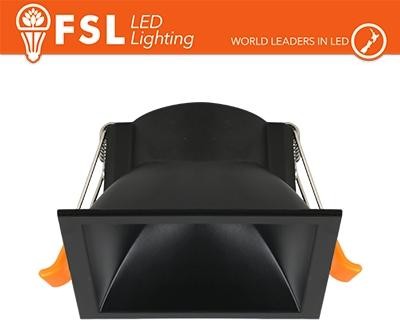 Ghiera fissa QUARDATA - Alluminio verniciato a polvere, foro 75*75mm NERO