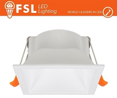 Ghiera fissa QUARDATA - Alluminio verniciato a polvere, foro 75*75mm BIANCA