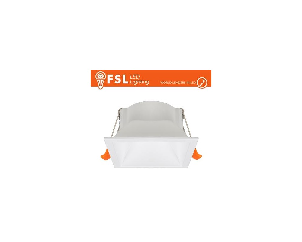 Ghiera fissa QUARDATA - Alluminio verniciato a polvere, foro 75*75mm BIANCA