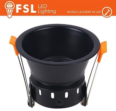 Ghiera fissa TONDA - Alluminio verniciato a polvere, foro 75mm BIANCA
