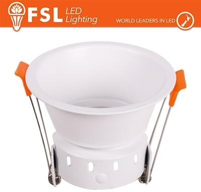 Ghiera fissa TONDA - Alluminio verniciato a polvere, foro 75mm BIANCA