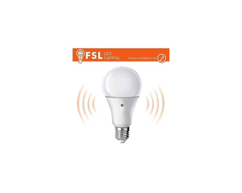 Lampada LED con Doppio Sensore Crepuscolare 9W 4000K