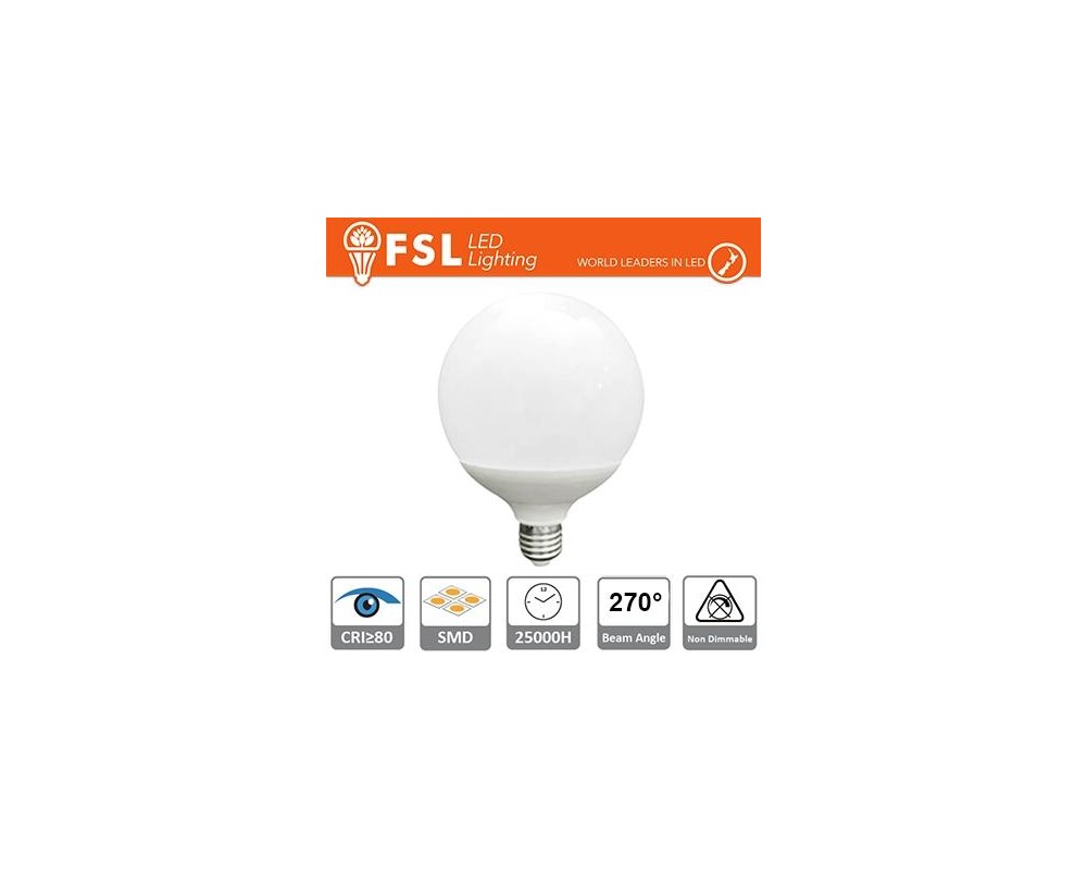Lampada Globo Ø12cm - 24W 3000K E27
