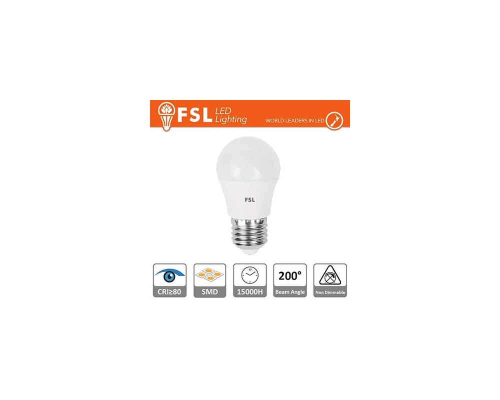 Lampada Sfera - 5,5W 3000K E27 