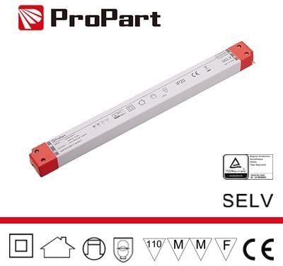 Alimentatore  SLIM: IP20 24V 100W 4.16A Size:320*30*19mm