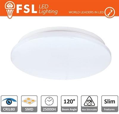 Plafoniera LED 18W 4000K 120° 33x5,5cm CRI80